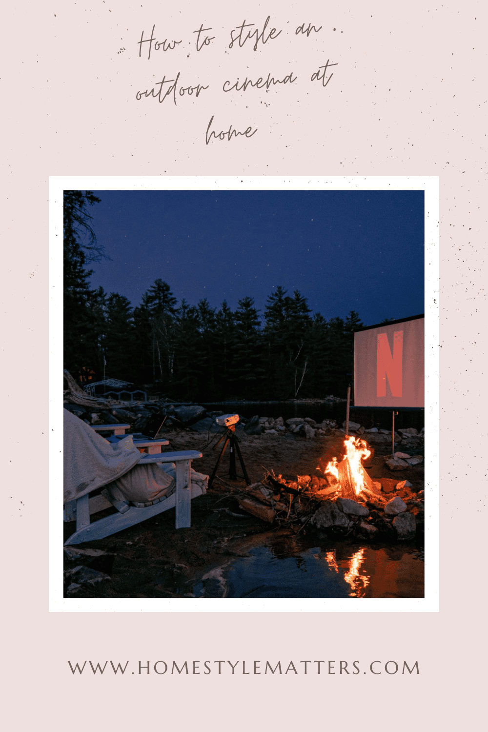 How to style an outdoor cinema at home 5