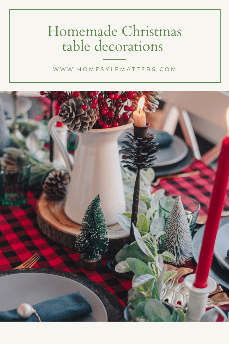 Homemade Christmas Table Decorations 11