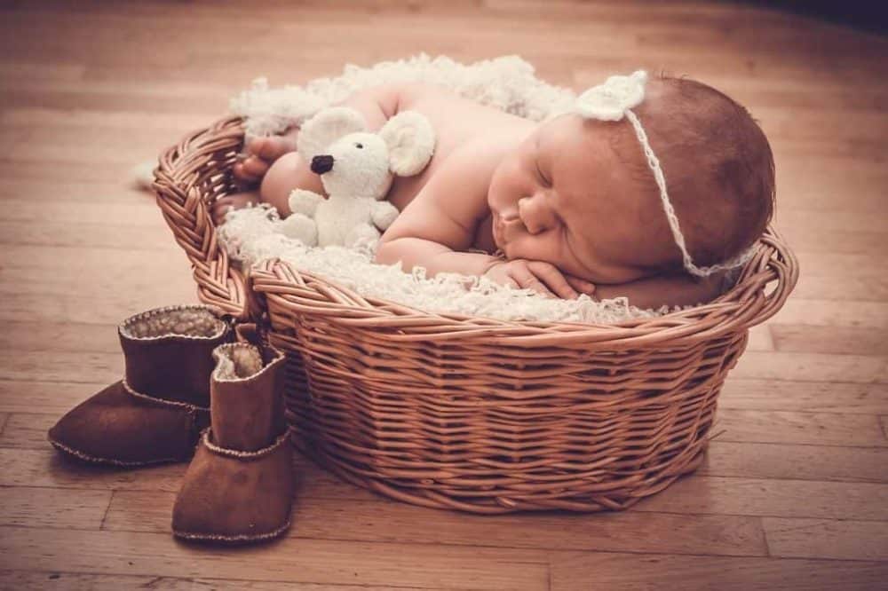 baby in basket