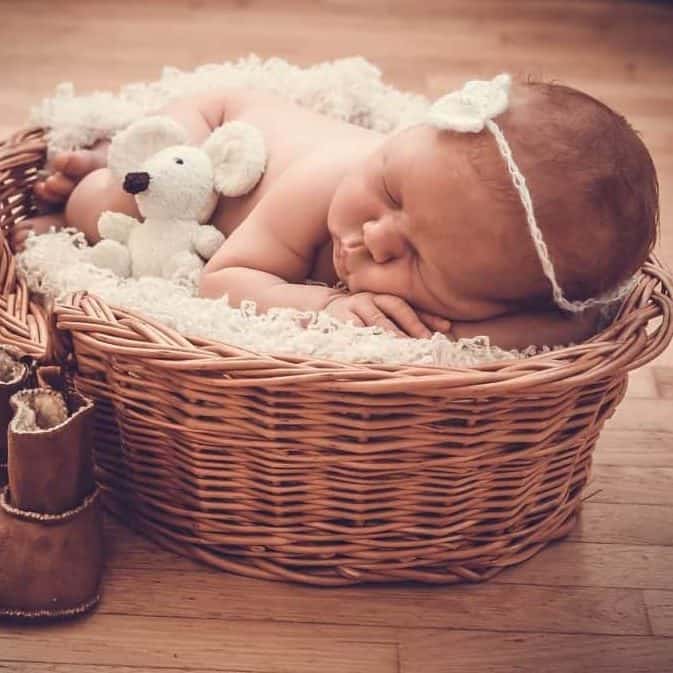 baby in basket