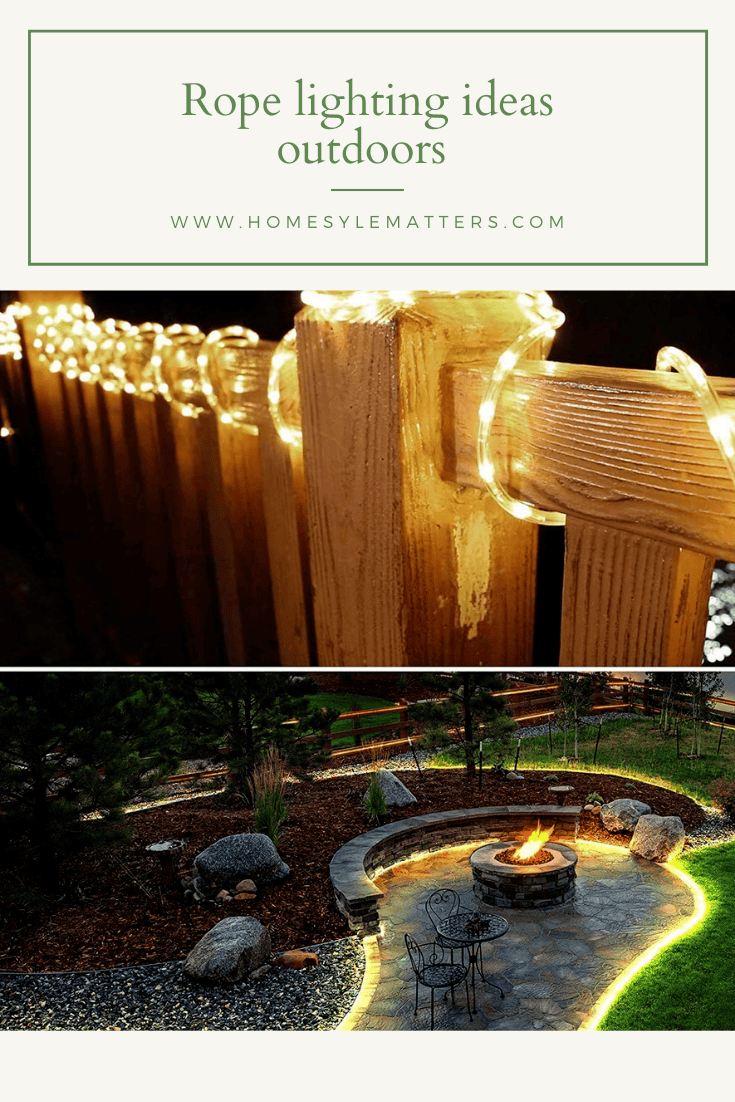 Rope Lighting Ideas Outdoors