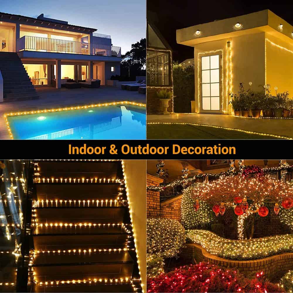 Rope lighting ideas outdoors 