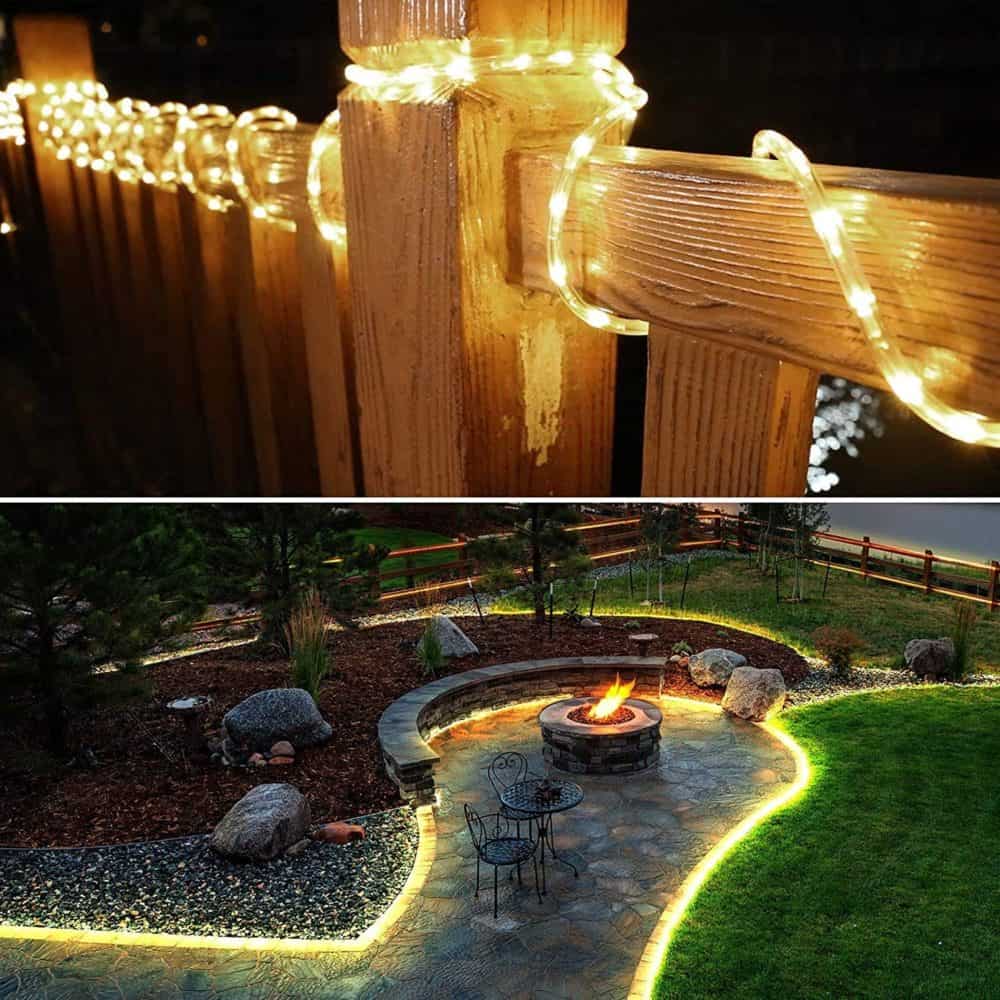 Rope lighting ideas outdoors   homestylematters.com