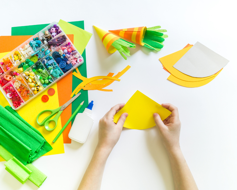 Gather Materials required for your own Easter Bunting