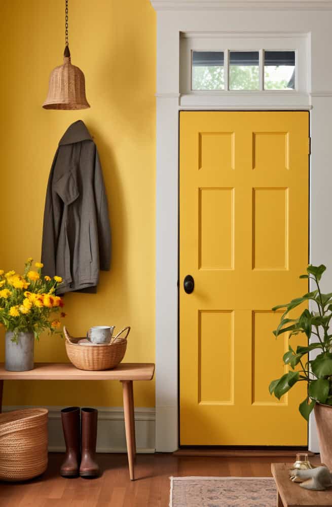 Yellow Hallway and Entry