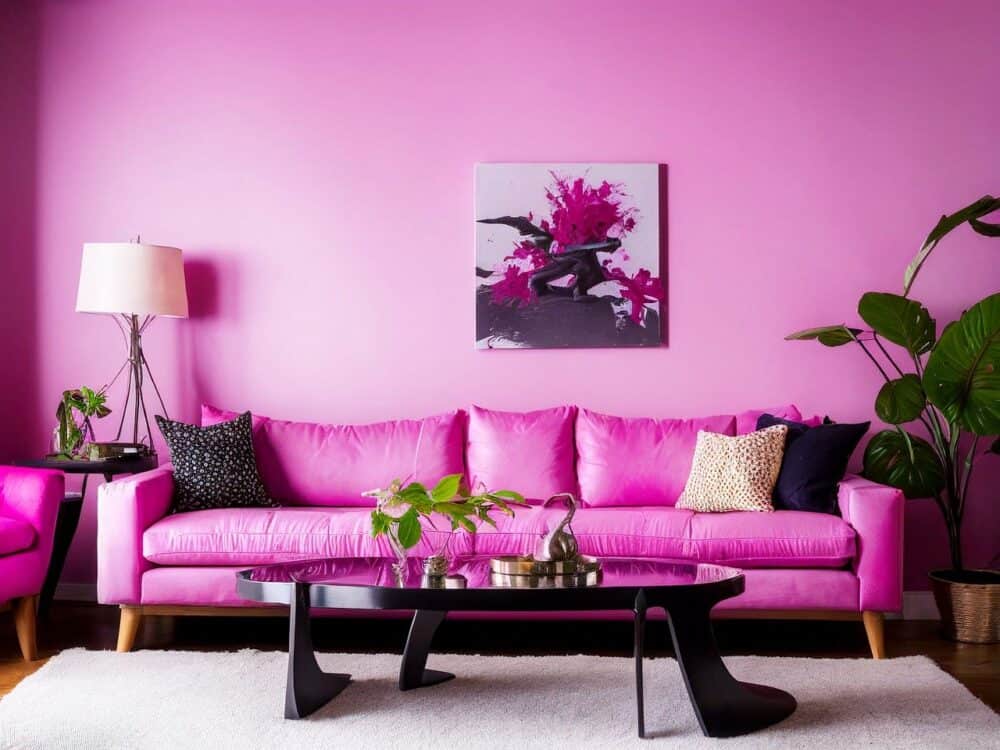 Pink Living Room