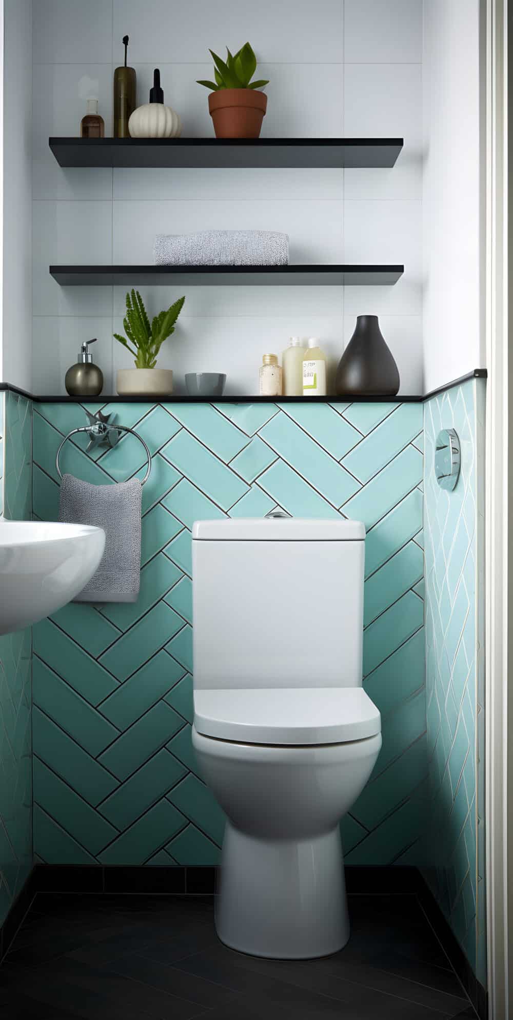 Spearmint Green in the Bathroom