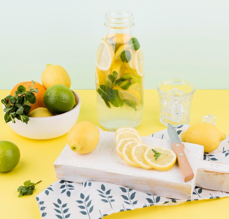 Lemon-Infused Bottles
