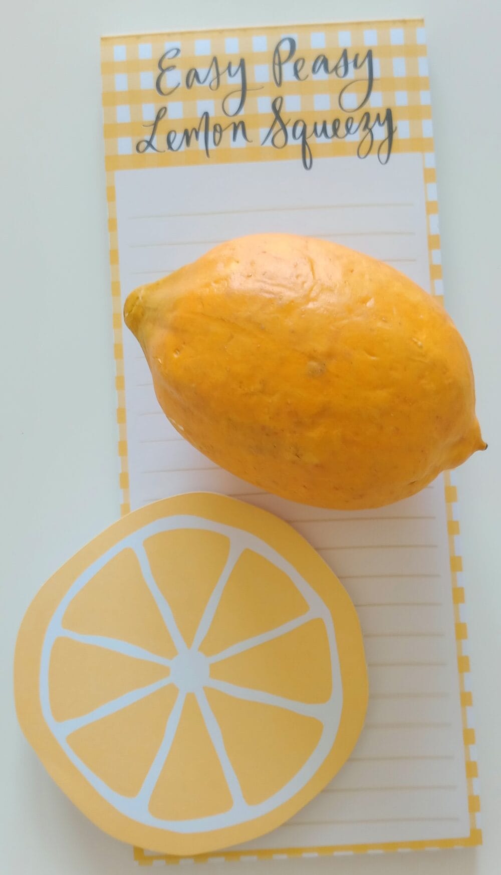 Citrus-Inspired Kitchen Note Pads and Wall Art