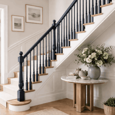 A Hand Painted Staircase Can Create a Contemporary Feel 3
