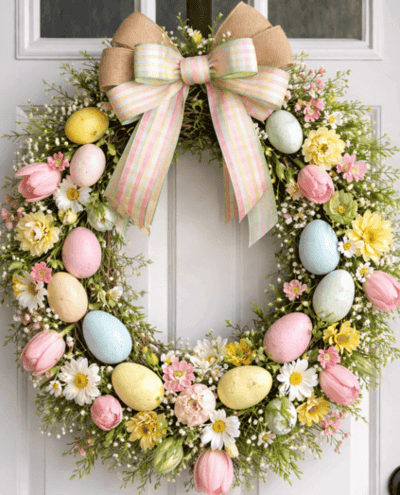 Welcoming Easter Wreath Easter Home Interiors Extravaganza 2